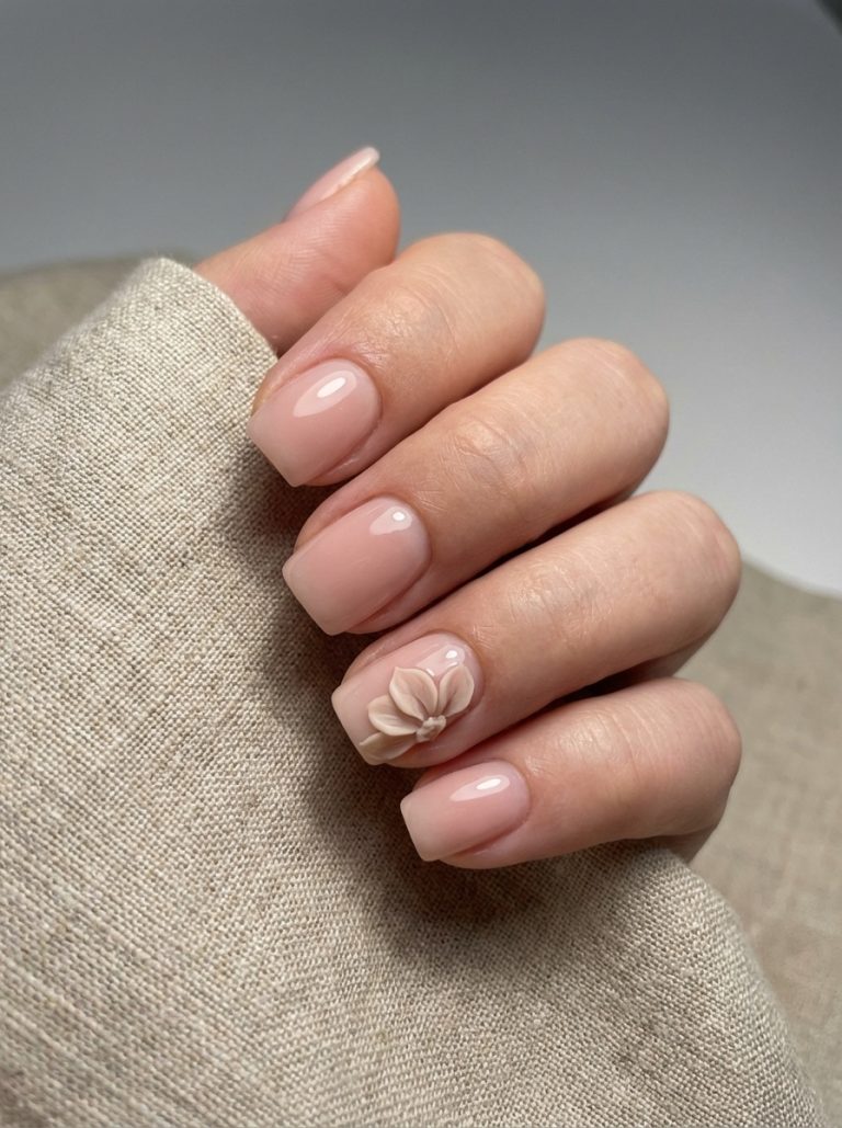 30 Short Square Wedding Nails: Elegant Designs for Your Big Day